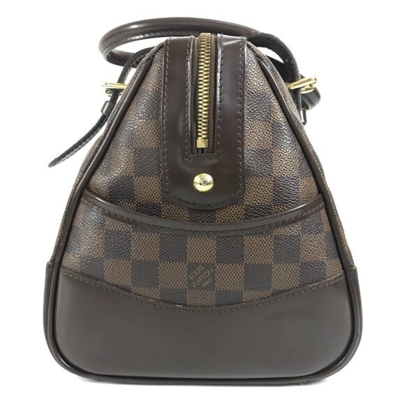 LOUIS VUITTON N52000 Damier Berkeley Bag Hand Bag Damier Canvas Ebene Brown - Picture 4 of 16